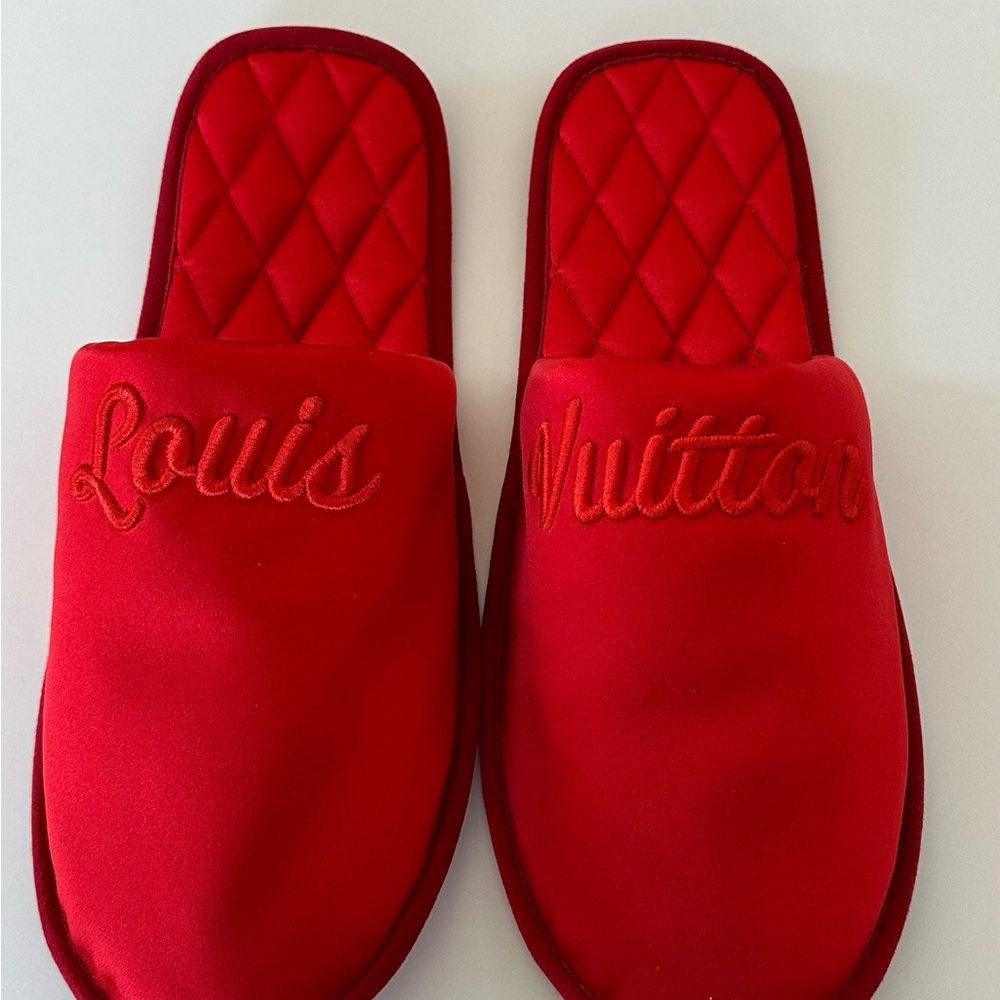 Louis Vuitton Embroidered Sweet-Line Mules